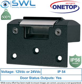 ONETOP ES15M: Electric Strike RIM Mounted Fail Safe or Secure, IP56 Monitored