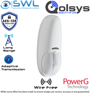Qolsys: PG4924 Wireless 433MHz Indoor Curtain PIR Detector: 6m