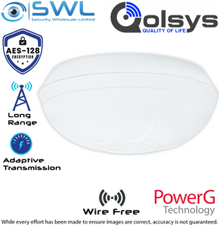 Qolsys: PG4862 Wireless 433MHz 360° Degree PIR: 10m Diameter Max