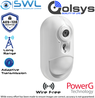 Qolsys: PG4934P Wireless Indoor PET PIR c/w Integrated IR Camera: 12m