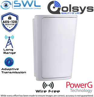 Qolsys: PG4914 Wireless 433MHz Standard PET (38Kg) Immune PIR Detector: 12m