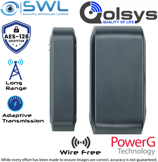 Qolsys: PG4312 Wireless 433MHz Outdoor Magnetic Reed Contact c/w Aux Input