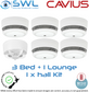 Cavius Wireless Family Kit: 5 x CAV10WF Smoke, 1 x CAVTH10WF Heat