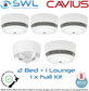 Cavius Wireless Family Kit: 4 x CAV10WF Smoke, 1 x CAVTH10WF Heat