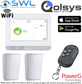 Qolsys PowerG Kit: 1x Hub, 1x 4 Button Remote, 2x Pet PIRs
