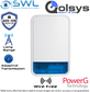 Qolsys: PG4911B Wireless 433MHz Outdoor Siren c/w Batteries