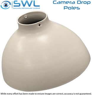 Dropper Pole CMD115-W: Dome Cap 115mm for 10040 White