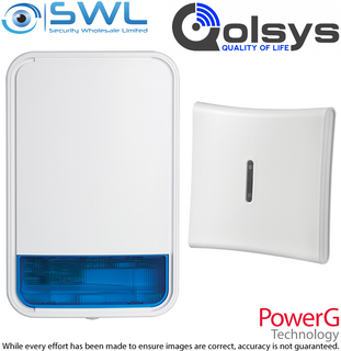 Qolsys Siren Kit: 1 x Indoor Siren, 1 x Outdoor Siren Wireless