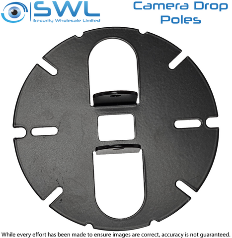 Dropper Pole CMBKT130-B: Camera Bracket 130mm or Mounting Base BLACK