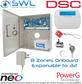DSC Neo Kit: 8-32 Zone, Cabinet, Plug Pack, Tamper, RF LCD KP Prox CAM Lock