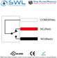 TANE SD-72 WG Recessed Reed: 9.5mm DIA. 19mm Gap. SPDT, NO & NC Outputs
