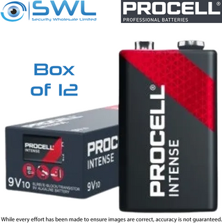 Procell Intense Alkaline 9V  Battery Box of 12