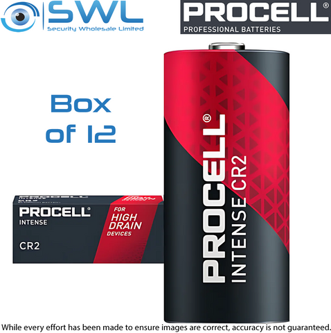 Procell Intense High-Power Lithium CR2 Industrial Battery Box of 12