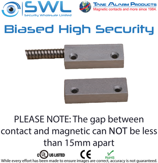 TANE MET-200HS AR: Surface 32mm Gap. Armoured Cable, Biased High Security Metal