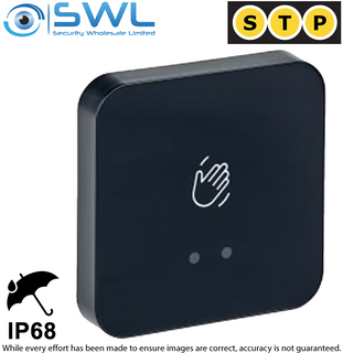 STP External Touchless Exit Device IP68 Black