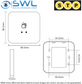 STP External Touchless Exit Device IP68 - BLACK