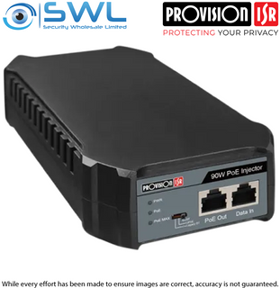 Provision-ISR PoEI-0190: 90W  PoE Ethernet Injector, 100Mbps