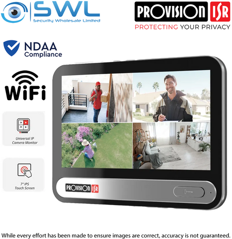 Provision-ISR MON-TCH7-B: Intercom Indoor Station: 7" Touch Screen, NDAA BLACK