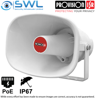 Provision-ISR PR-HS15W-IP: IP Horn Speaker 15W/113dB, ONVIF, IP67, PoE