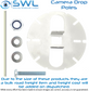 Dropper Pole Kit: 2.5m Camera Pole 28mm Diameter WHITE + Base CMBKT155-W