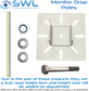 Dropper Pole Kit: 2.75m Monitor Pole 51mm + Base PIV-BASE-W White
