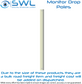 Dropper Pole Kit: 2.75m Monitor Pole 51mm + Base PIV-BASE-W White