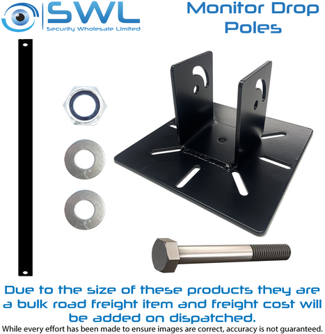 Dropper Pole Kit: 2.75m Monitor Pole 51mm + Base PIV-BASE-B BLACK