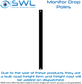 Dropper Pole Kit: 2.75m Monitor Pole 51mm + Base PIV-BASE-B BLACK