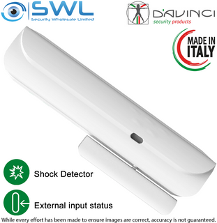 DAVINCI Nibbio+: Wireless 915MHz Door/ Window Reed Switch, Input+Shock Detector