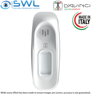 D'AVINCI Vitruvio: Wireless 915Mhz Outdoor Curtain PIR+MW, 12m 15°