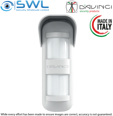 D'AVINCI Atlantico: Wireless 915MHz Outdoor Curtain 2x PIR+MW, 12m 90°