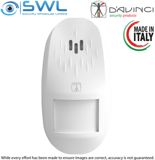 D'AVINCI Globo: Wireless PIR, 915MHz, PET Friendly 12m 90°
