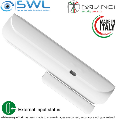 DAVINCI Nibbio: Wireless 915MHz Door/ Window Reed Switch With Aux Input