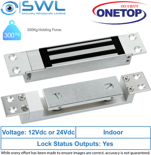 ONETOP SH2500: Shear Lock For 90° Swing Doors, PTL, Monitored,12/ 24VDC 250Kg
