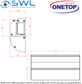 ONETOP L&Z EM3500: L&Z Bracket for In-Swing Door Installation c/w COVER