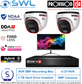 Provision-ISR 8CH NVR8 KIT: With 2x 8MP S-Sight Turrets 2.8mm, 2TB, 24" Monitor