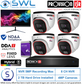 Provision-ISR 8CH NVR5 KIT: 4x 4MP S-Sight Turrets 2.8mm, 2Tb HDD, 24" Monitor