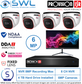 Provision-ISR 8CH NVR KIT: 4x 6MP S-Sight Turrets 2.8mm 2Tb HDD, 24" Monitor