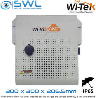 Wi-Tek WI-IOTBOXMINI Outdoor Cabinet 300x300x206.5mm, IP65, IK10, Fan, Tamper