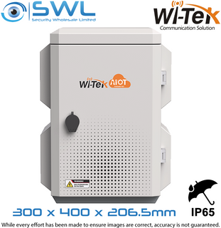 Wi-Tek WI-IOTBOX01 V3 Outdoor Cabinet 300x400x206.5mm, IP65, IK10, Fan, Tamper