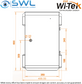 Wi-Tek WI-IOTBOX02 V3 Outdoor Cabinet 400x600x256.5mm, IP65, IK10, Fan, Tamper