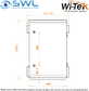 Wi-Tek WI-IOTBOX03 V3 Outdoor Cabinet 500x720x286.5mm, IP65, IK10, Fan, Tamper
