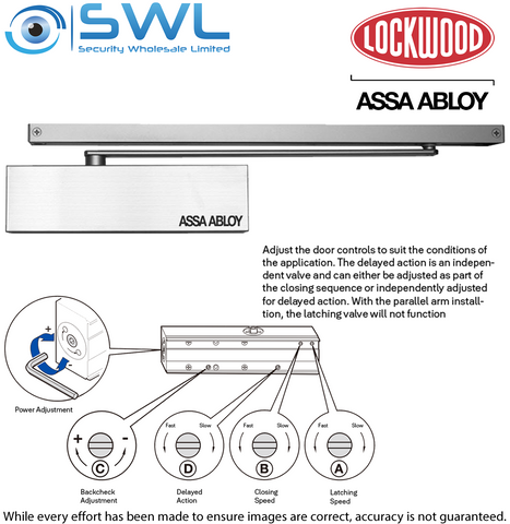Lockwood DC7726SRDASSS: Commercial Door Closer Delayed Action, Stainless
