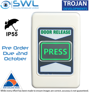 Trojan Press Rex PRESS TO EXIT (PTE) 12VDC / 24VDC (Backlit) IP55