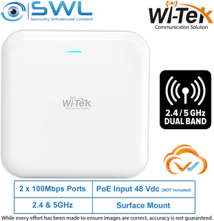 Wi-Tek WI-AP218AX-Lite V2: 2.4G & 5.8G Indoor Ceiling AP, Wi-Fi 6, Cloud