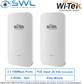 Wi-Tek WI-CPE110-KIT V2: 2x 100Mbps PoE Ports, 2.4GHz, 1Km, 24V PoE, WiFi AP