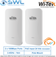 Wi-Tek WI-CPE110-KIT V2: 2x 100Mbps PoE Ports, 2.4GHz, 1Km, 24V PoE, WiFi bridge