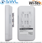 Wi-Tek WI-CPE110-KIT V2: 2x 100Mbps PoE Ports, 2.4GHz, 1Km, 24V PoE, WiFi AP
