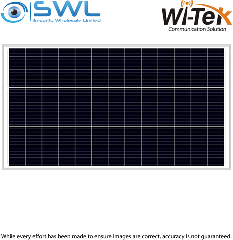 Wi-Tek WI-PV200-39 200W: Single Crystal Silicon Solar Panel, For 12V Batt System