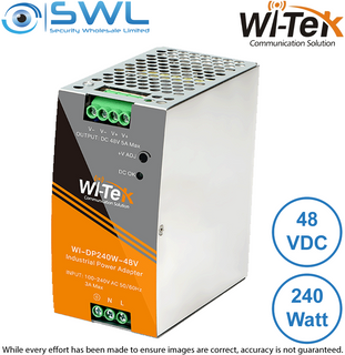 Wi-Tek WI-DP240W-48V: Din-Rail Power Adapter 48V 5A, 240W
